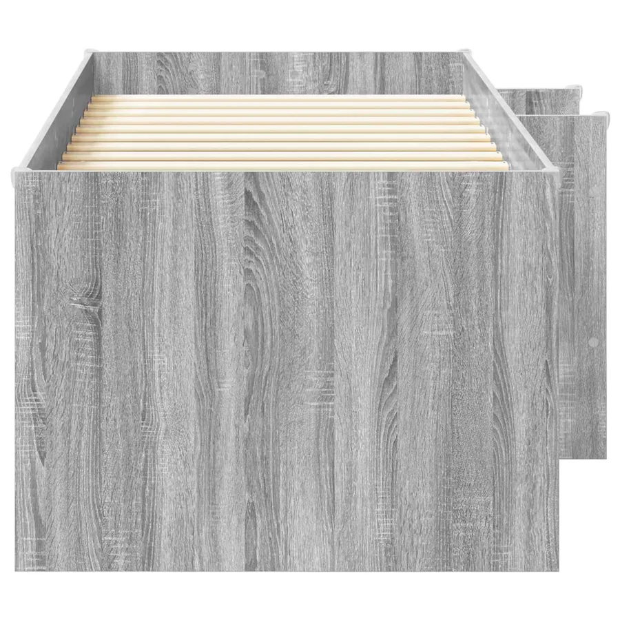Cadre de Lit Élevé pour Enfants Sonoma gris 90 x 190 cm - 5