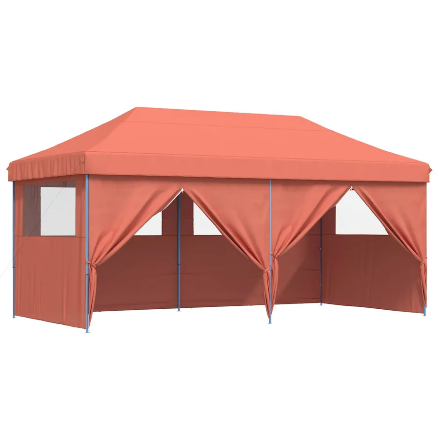 Tente de fête Terre cuite 292 x 580 x 315 cm Tissu Oxford - 2