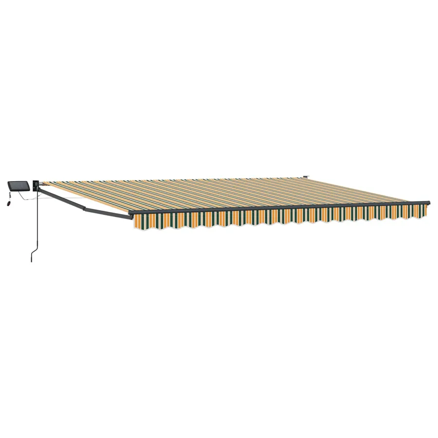 Store rétractable manuel avec LEDs 4,5 × 3 m - 2