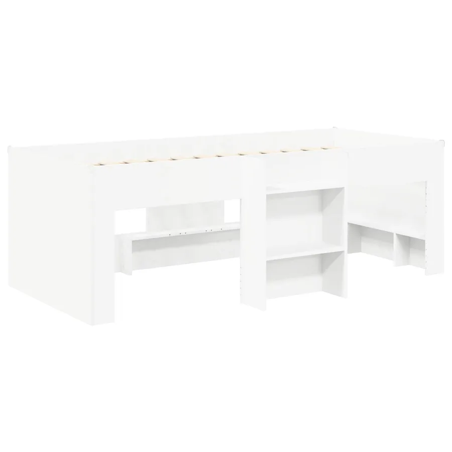 Lit Haut pour Enfants avec Tunnel 3 pc Blanc et rouge - 4