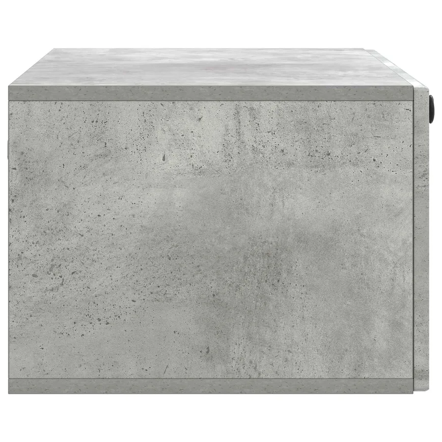 Meuble TV mural Gris béton 78,5 x 41 x 30 cm Bois d'ingénierie - 7