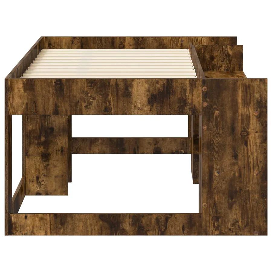 Cadre de lit pour enfants avec rangement Chêne fumé 80 x 160 cm - 4