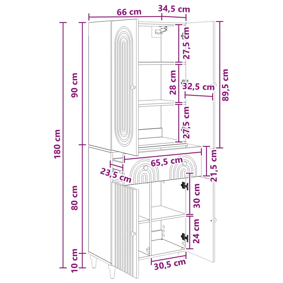 Ensemble de Meubles 2 pc Bois d'ingénierie - 8
