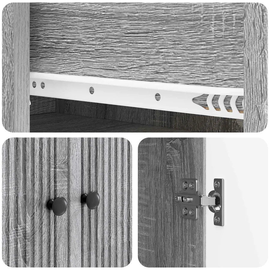 Ensemble de Meubles 2 pcs 66 x 34,5 x 90 cm Bois d'ingénierie - 8