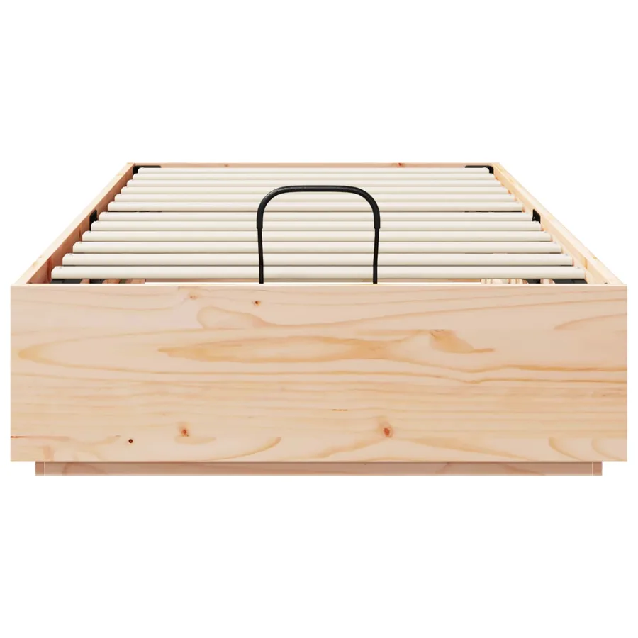 Cadre de lit ottoman avec rangement Naturel 90 x 190 cm - 7