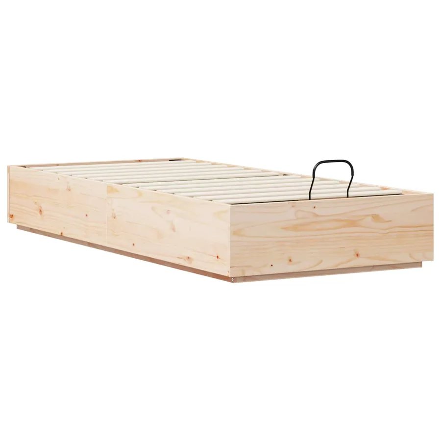 Cadre de lit ottoman avec rangement Naturel 90 x 200 cm - 6