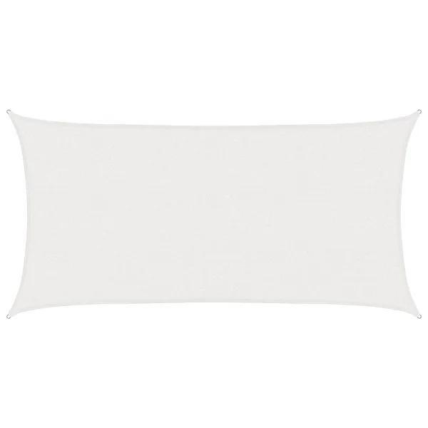 Voile d'ombre Blanc 2,5 x 6 m HDPE