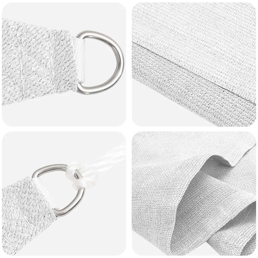 Voile d'ombre Blanc 2,5 x 6 m HDPE - 2