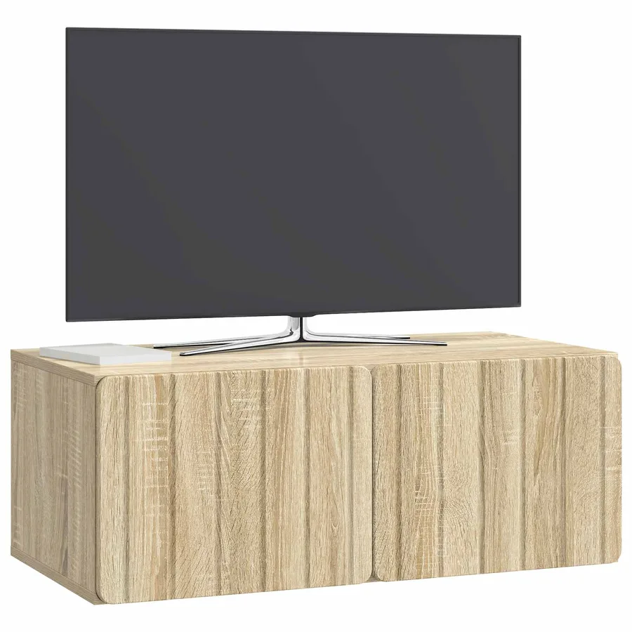 Meuble TV mural 78,5 x 41 x 30 cm Chêne Sonoma - 3