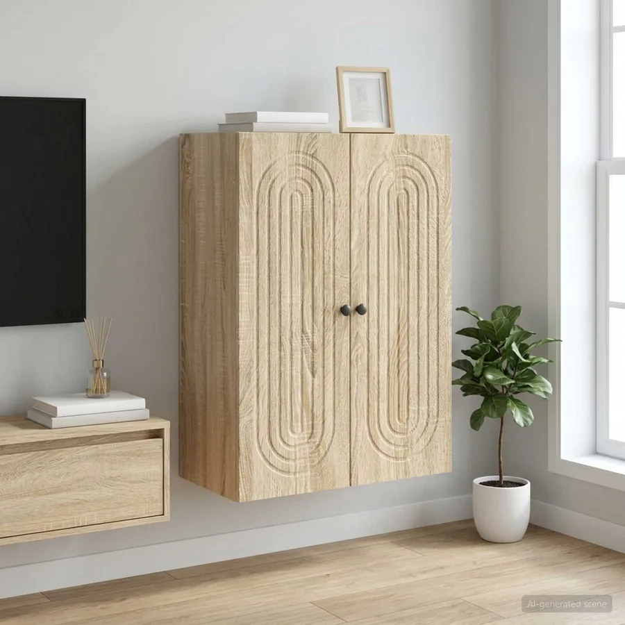 Armoire Murale Chêne Sonoma 66 x 34,5 x 90 cm Bois d'ingénierie