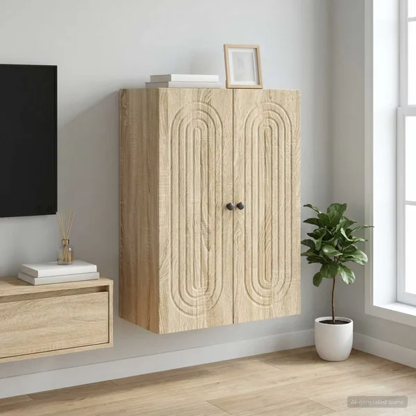 Armoire Murale Chêne Sonoma 66 x 34,5 x 90 cm Bois d'ingénierie