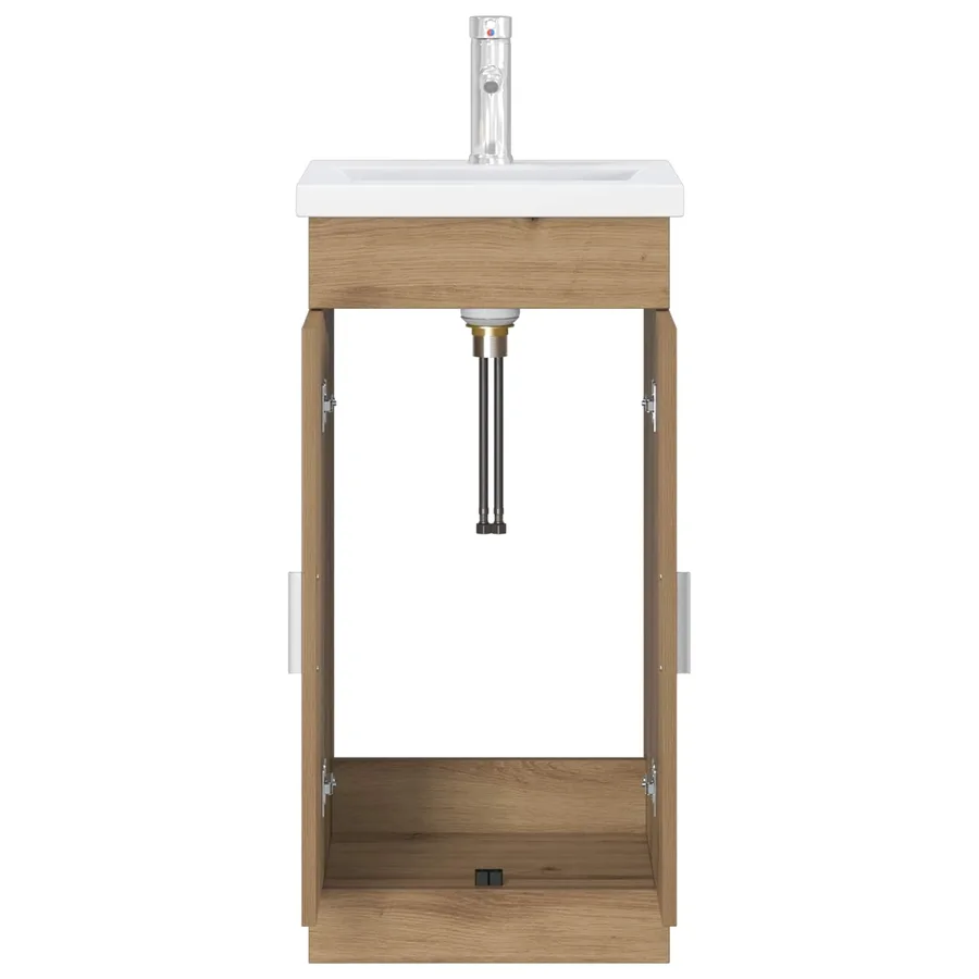 Meuble de salle de bain avec évier Chêne artisanal - 4
