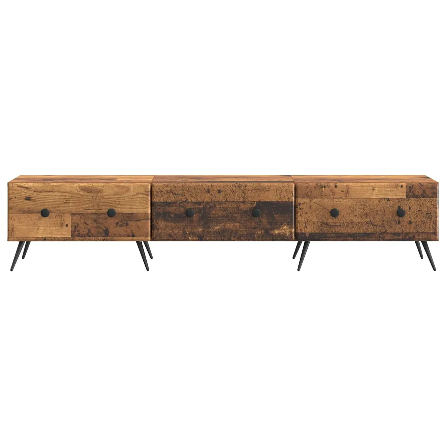 Meuble TV Bois ancien 147 x 34,5 x 30 cm Bois d'ingénierie - 6
