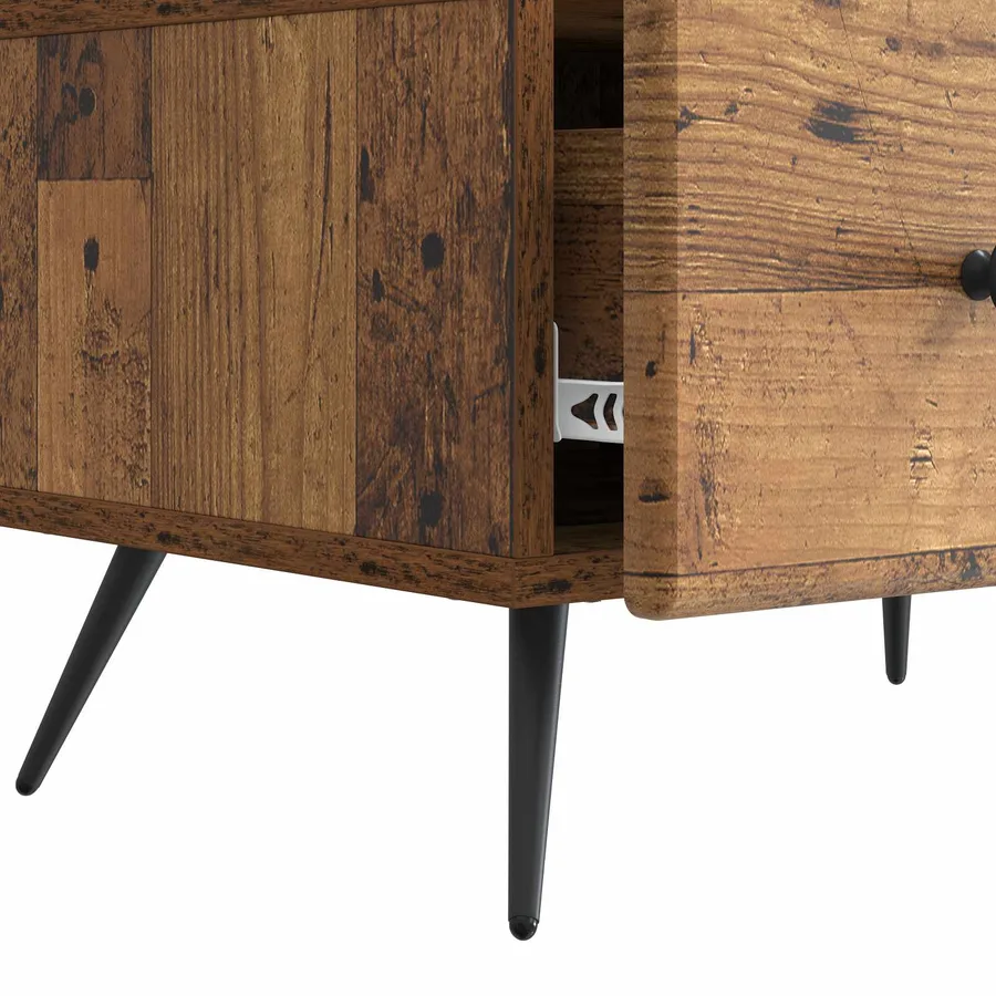 Meuble TV Bois ancien 147 x 34,5 x 30 cm Bois d'ingénierie - 9