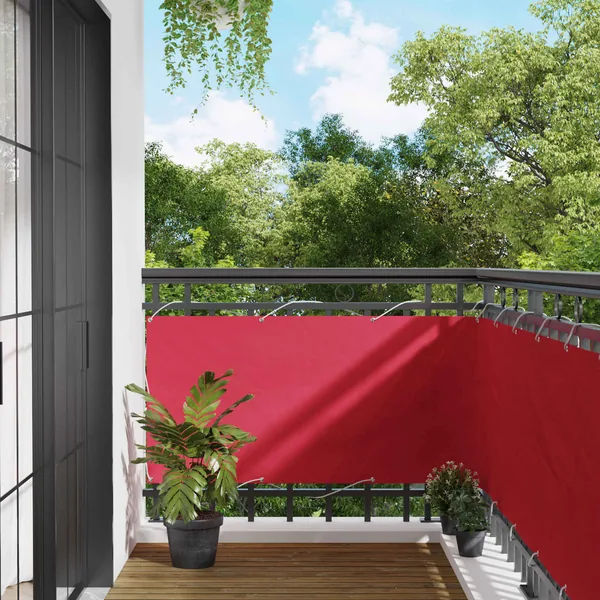 Écran de balcon Bordeaux 75 x 300 cm Tissu Oxford