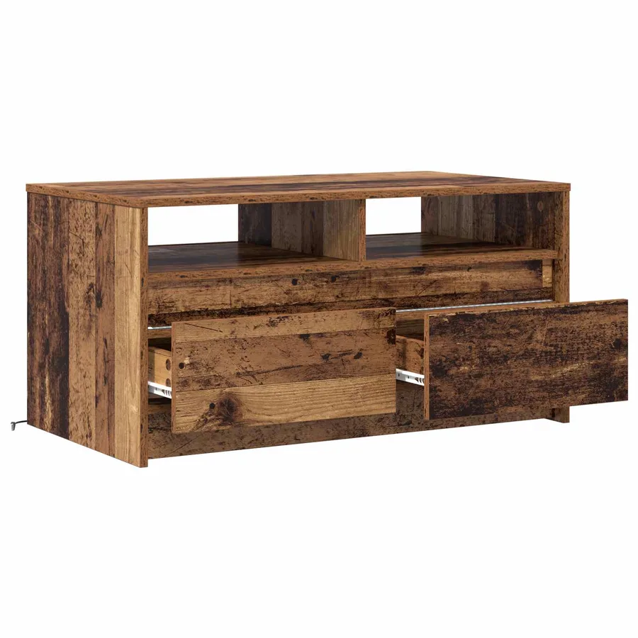 Table basse Bois ancien 90 x 50 x 45 cm Bois d'ingénierie - 6