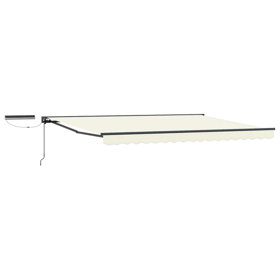 Auvent rétractable électrique Crème et Anthracite 4 x 2 m - 2