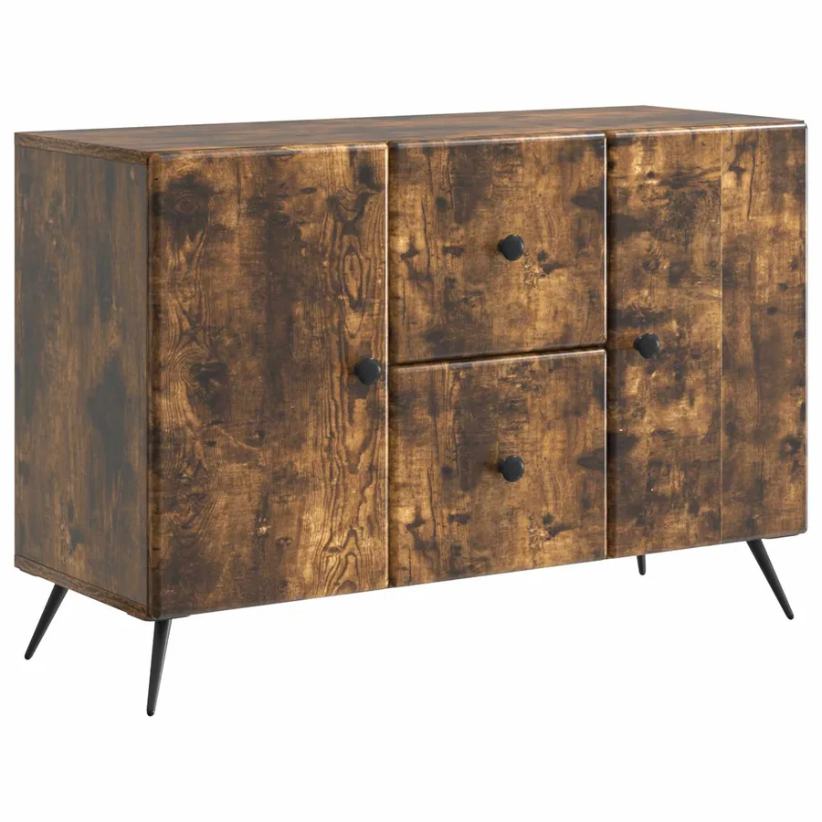 Buffet Chêne fumé 89 x 34,5 x 60 cm Bois d'ingénierie - 2