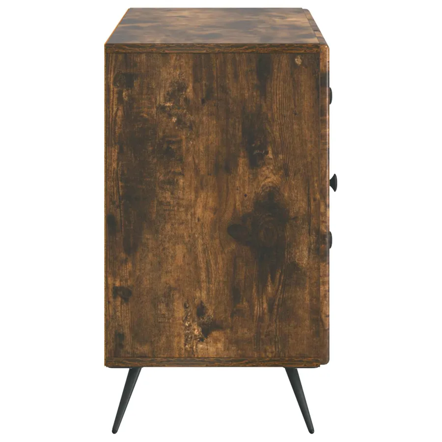 Buffet Chêne fumé 89 x 34,5 x 60 cm Bois d'ingénierie - 7