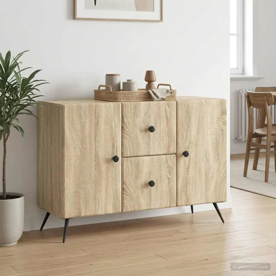 Buffet Chêne Sonoma 89 x 34,5 x 60 cm Bois d'ingénierie