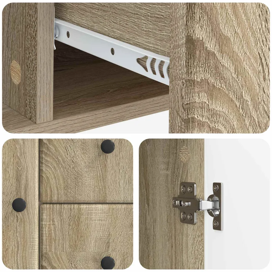 Buffet Chêne Sonoma 89 x 34,5 x 60 cm Bois d'ingénierie - 9