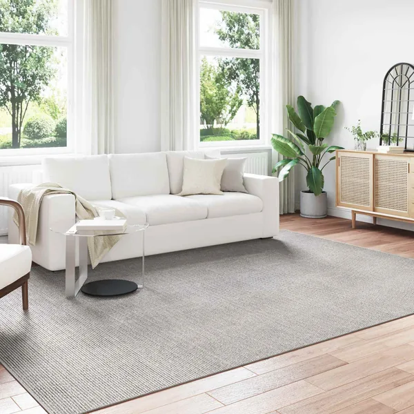 Tapis de surface LUGO Crème et gris 240 x 340 cm Polyester