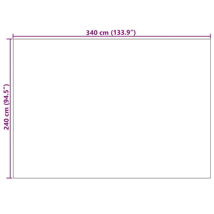 Tapis de surface LUGO Crème et gris 240 x 340 cm Polyester - 8