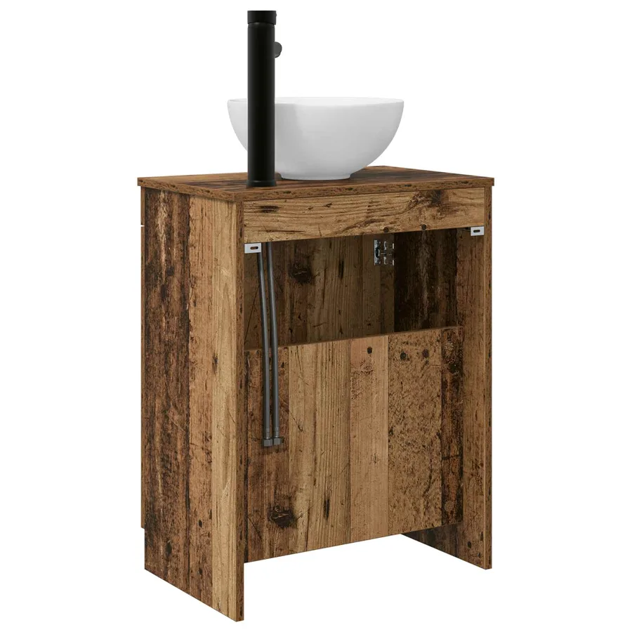 Meuble de salle de bain avec évier Bois ancien 54 x 35 x 83 cm - 6