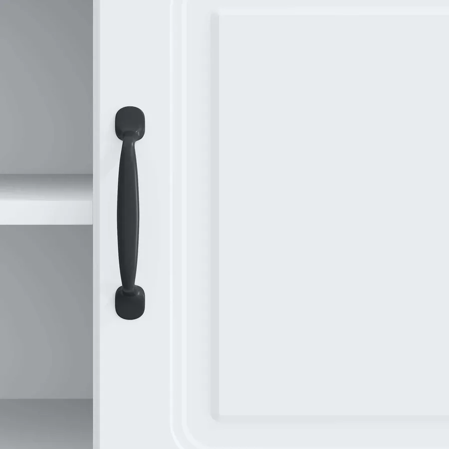 Meuble TV Blanc 102 x 34,5 x 47 cm Bois d'ingénierie - 8