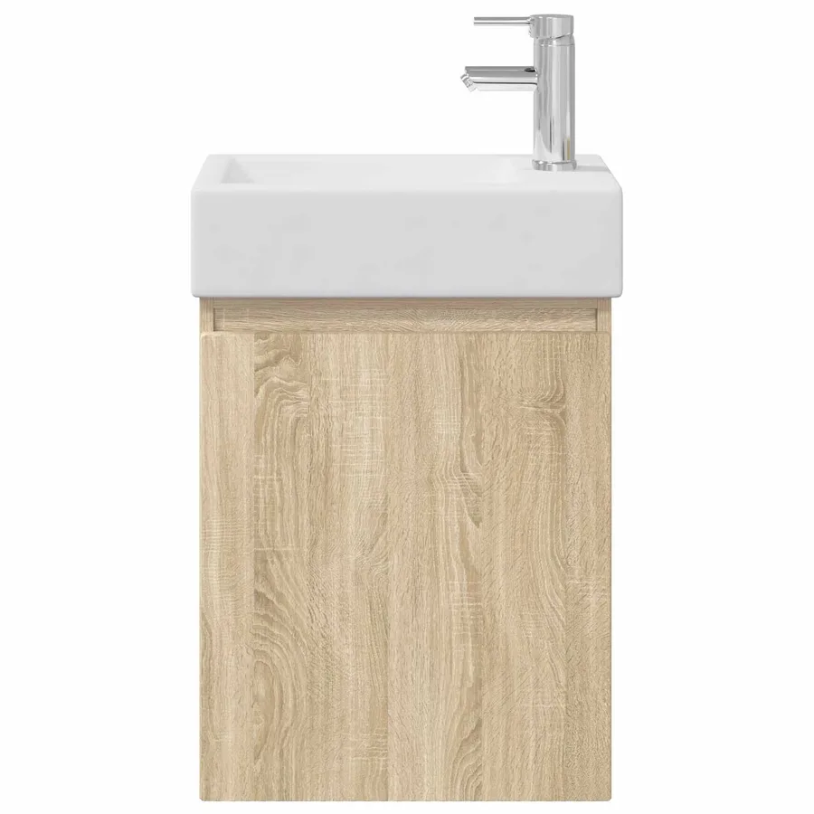 Meuble de salle de bain avec robinet Chêne Sonoma - 5