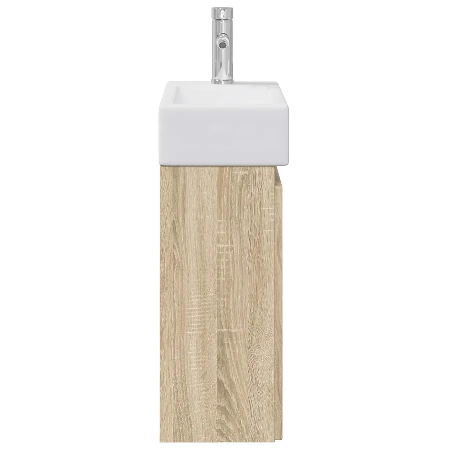 Meuble de salle de bain avec robinet Chêne Sonoma - 6