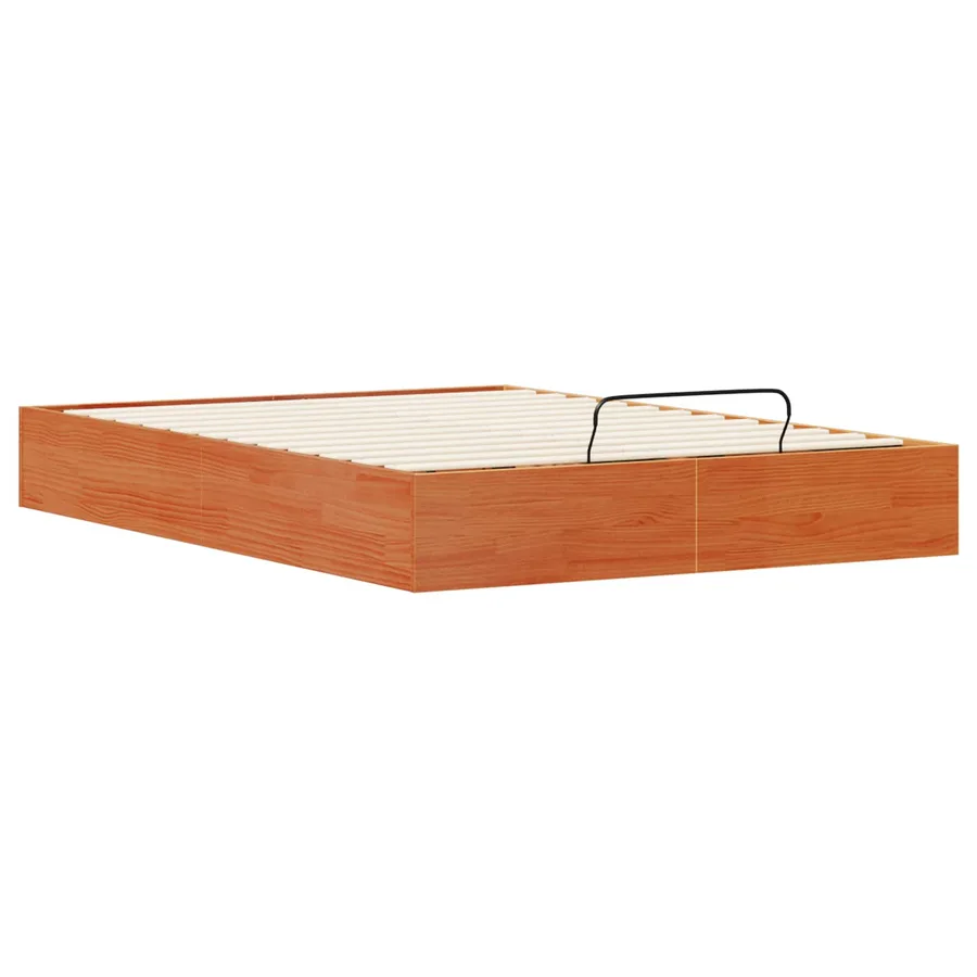 Cadre de lit ottoman avec rangement Brun Ciré 150 x 200 cm - 5