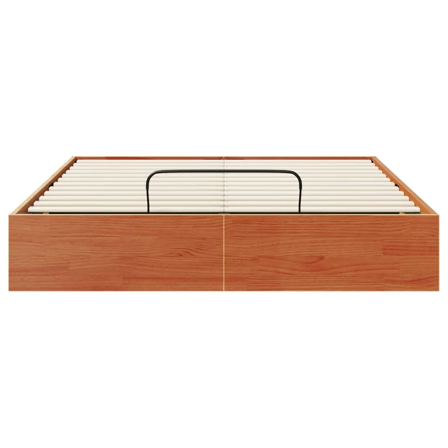 Cadre de lit ottoman avec rangement Brun Ciré 150 x 200 cm - 6