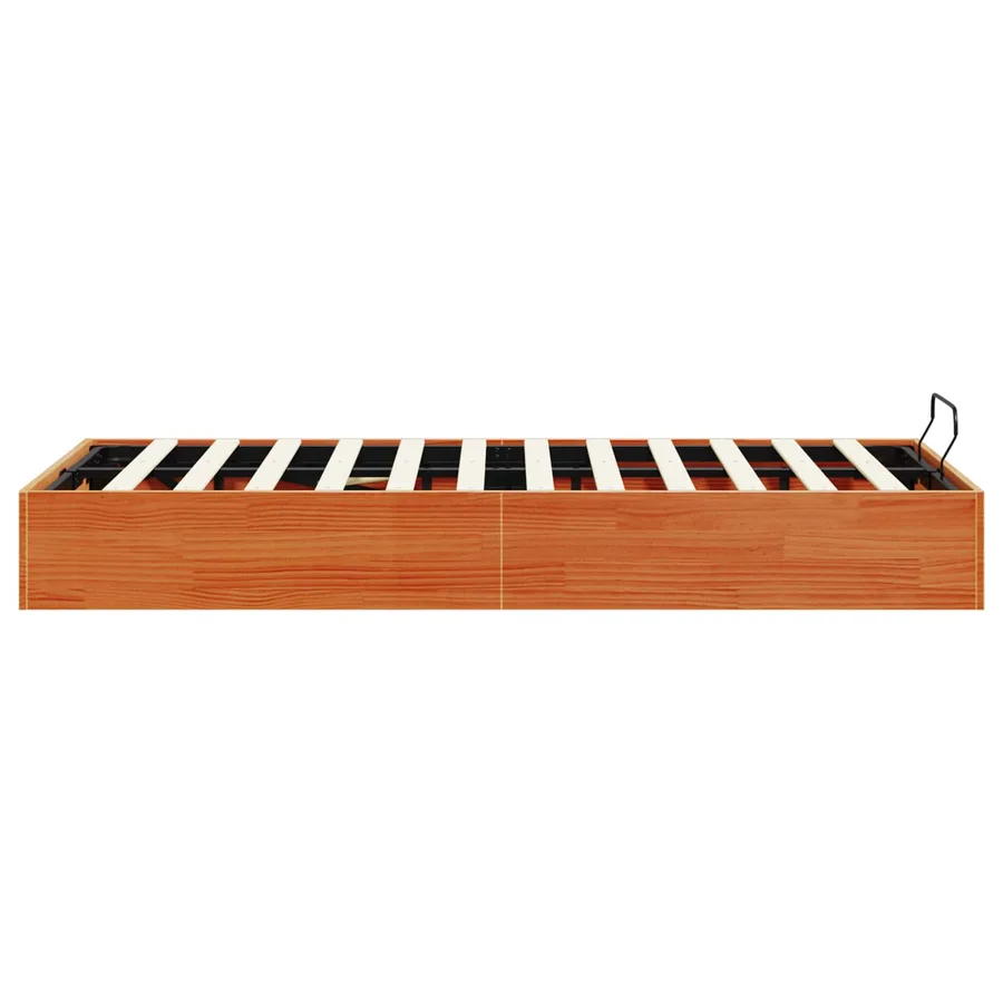 Cadre de lit ottoman avec rangement Brun Ciré 150 x 200 cm - 7