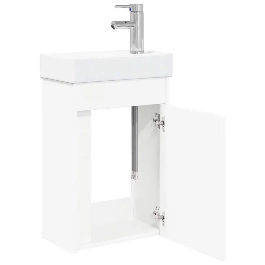 Meuble de salle de bain avec robinet Blanc 40,5 x 22,5 x 62 cm - 4