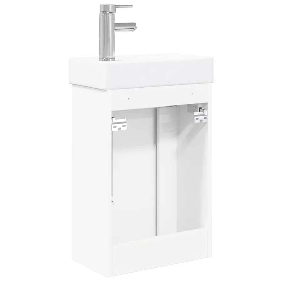 Meuble de salle de bain avec robinet Blanc 40,5 x 22,5 x 62 cm - 7