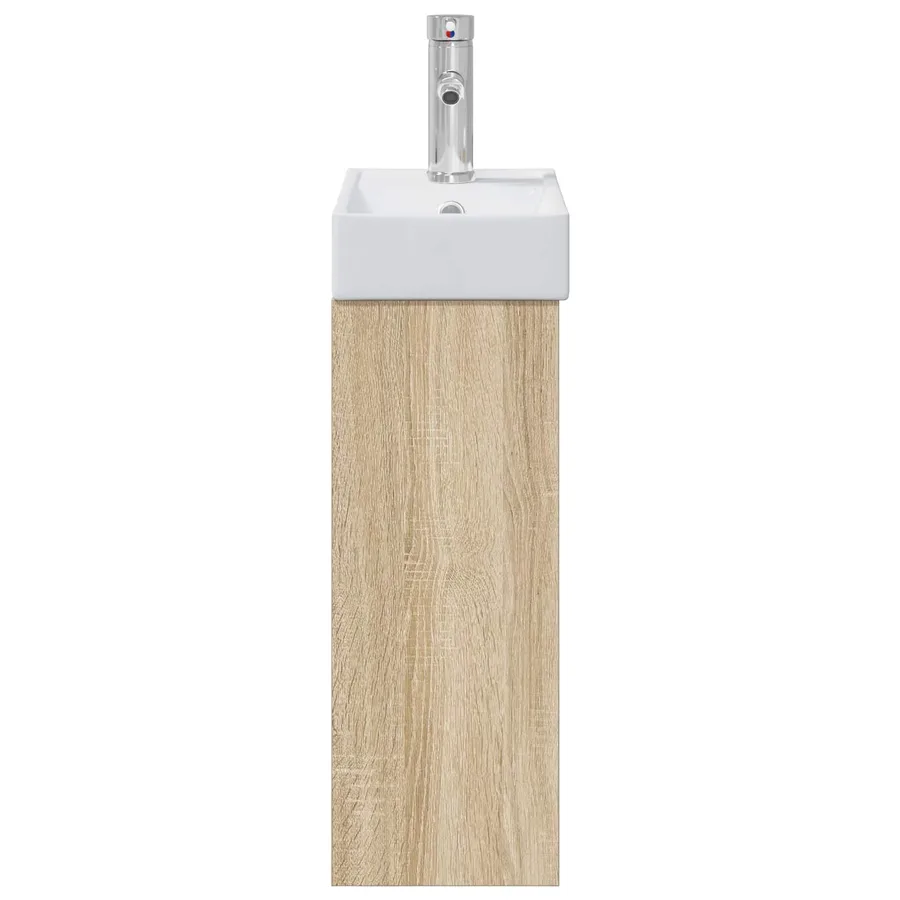 Meuble de salle de bain avec robinet Chêne Sonoma - 6