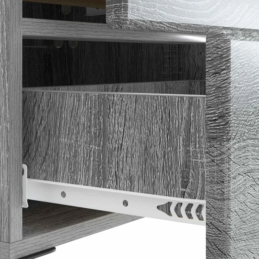 Cabinet de chevet 2 pcs Sonoma gris 43 x 34,5 x 47,5 cm - 11
