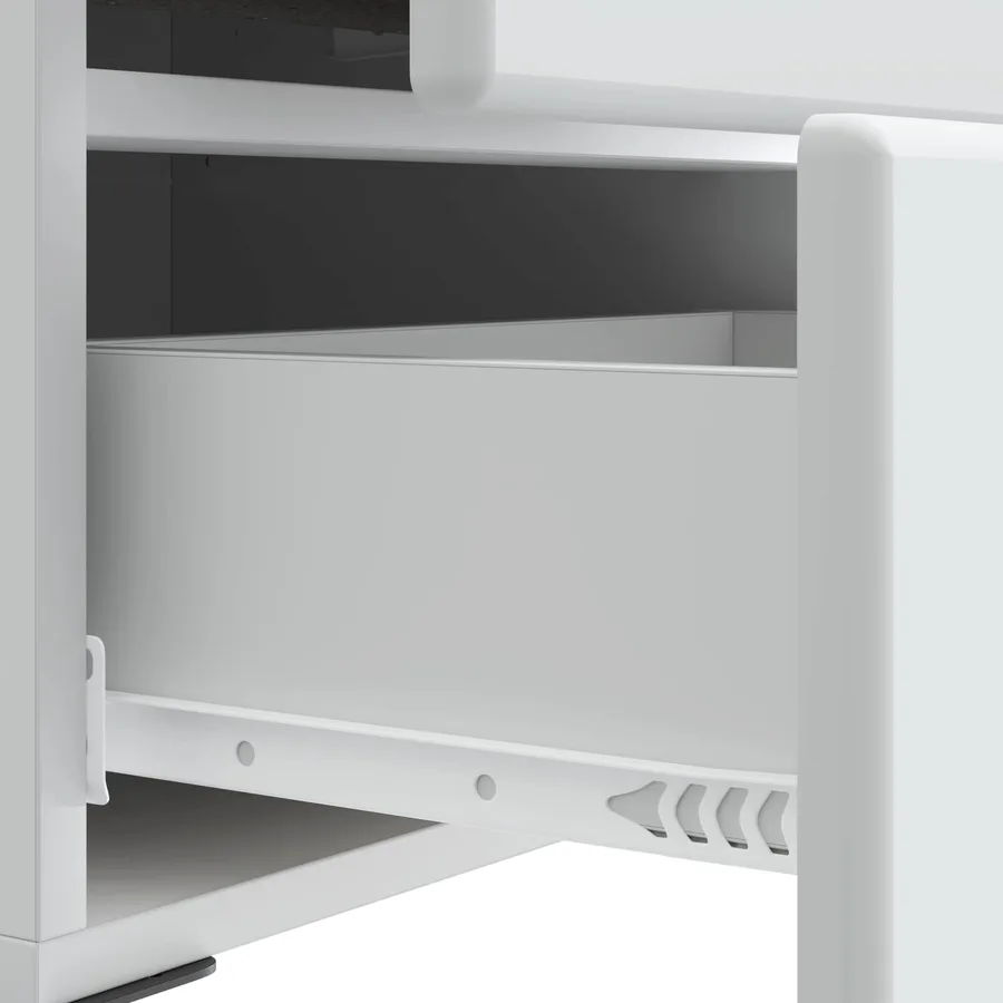 Cabinet de chevet Blanc 43 x 34,5 x 47,5 cm Bois d'ingénierie - 9