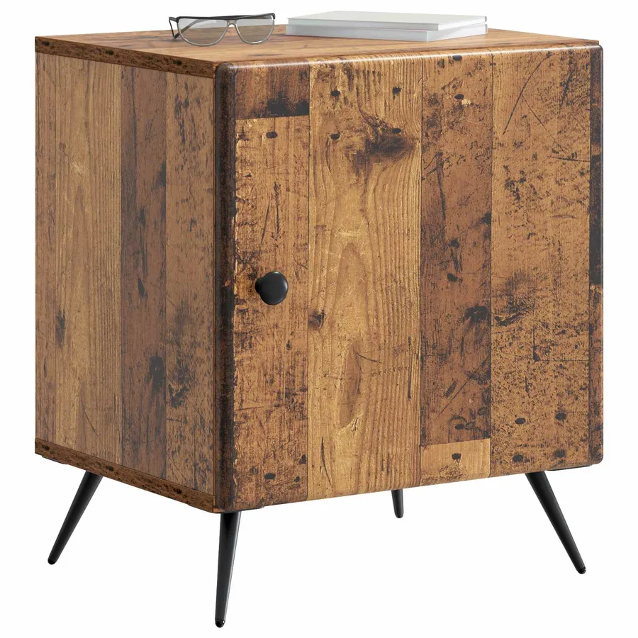 Cabinet de chevet 2 pcs Bois ancien 43 x 34,5 x 50 cm - 3
