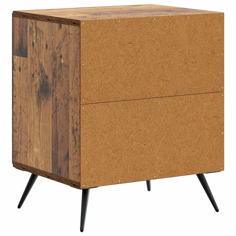 Cabinet de chevet 2 pcs Bois ancien 43 x 34,5 x 50 cm - 9