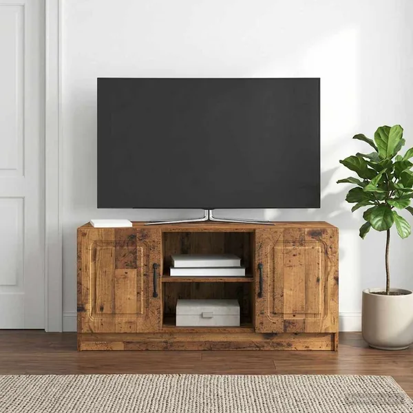 Meuble TV Bois ancien 102 x 34,5 x 47 cm Bois d'ingénierie