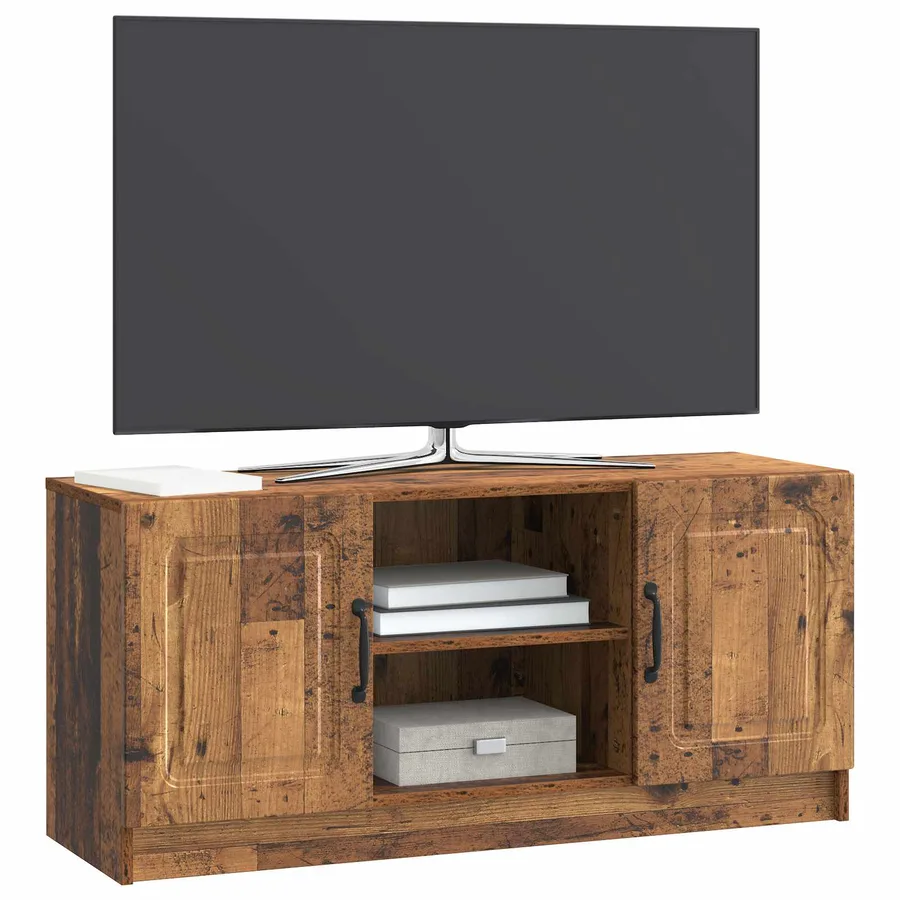 Meuble TV Bois ancien 102 x 34,5 x 47 cm Bois d'ingénierie - 3