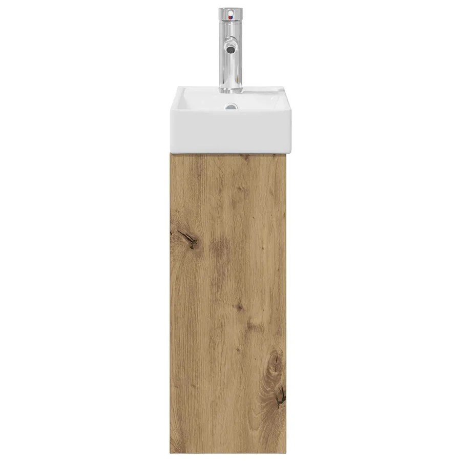Meuble de salle de bain avec robinet Chêne artisanal - 6