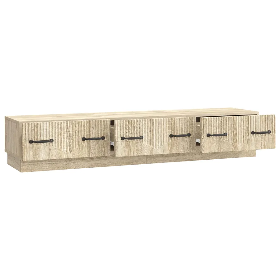 Meuble TV Chêne Sonoma 147 x 34,5 x 27 cm Bois d'ingénierie - 5