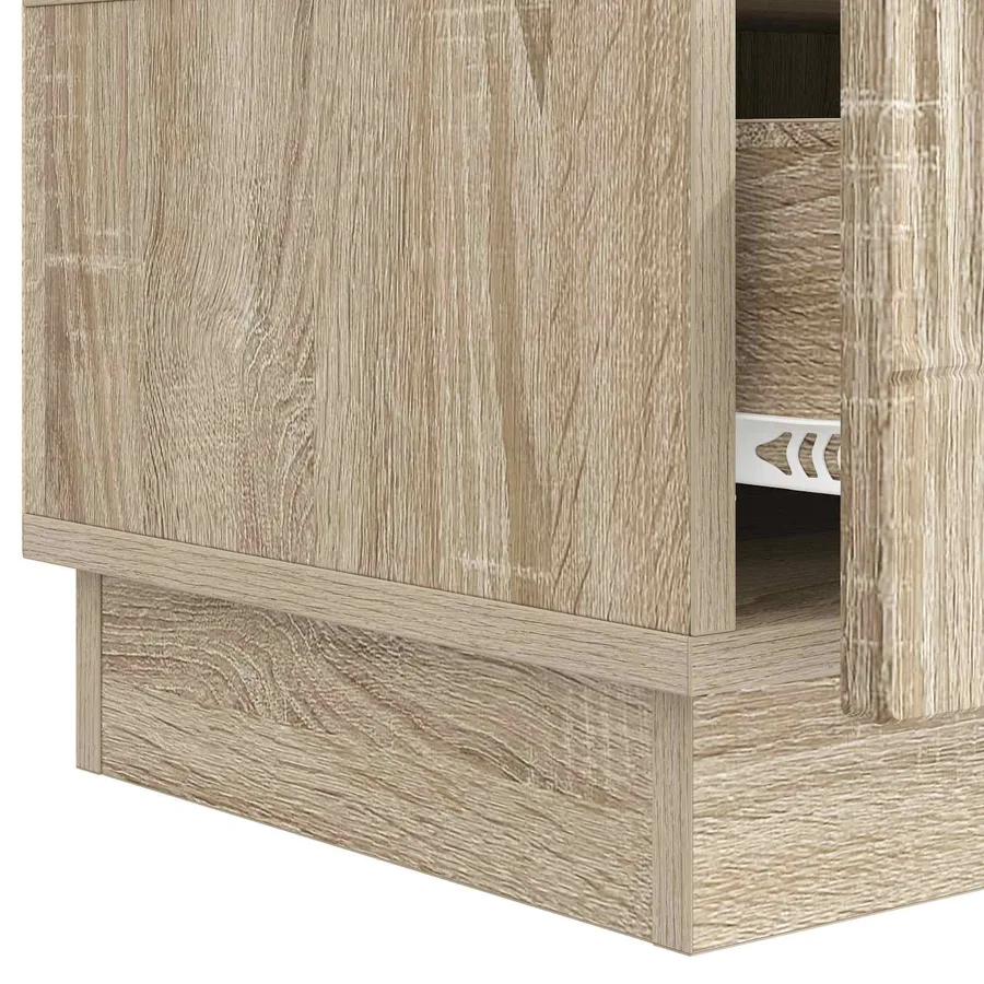 Meuble TV Chêne Sonoma 147 x 34,5 x 27 cm Bois d'ingénierie - 9