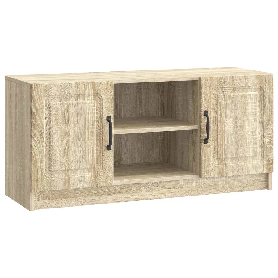 Meuble TV Chêne Sonoma 102 x 34,5 x 47 cm Bois d'ingénierie - 2