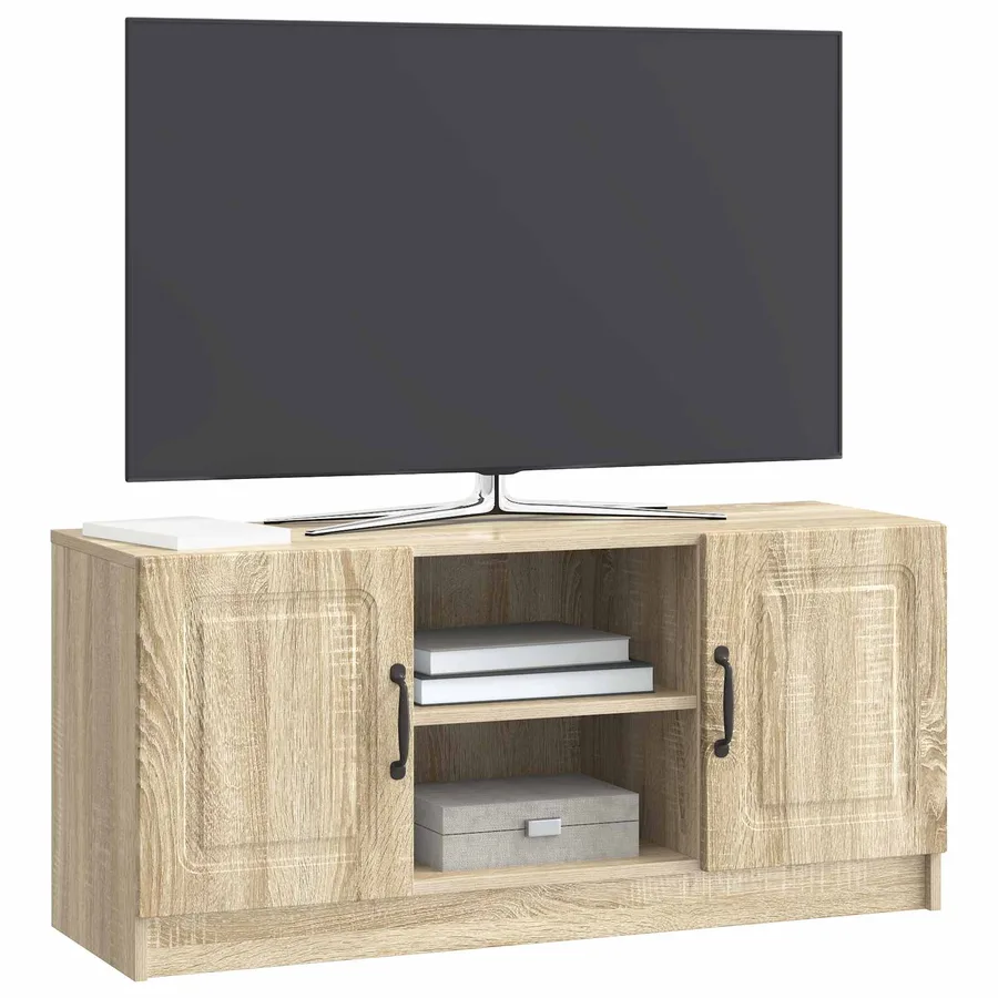 Meuble TV Chêne Sonoma 102 x 34,5 x 47 cm Bois d'ingénierie - 3