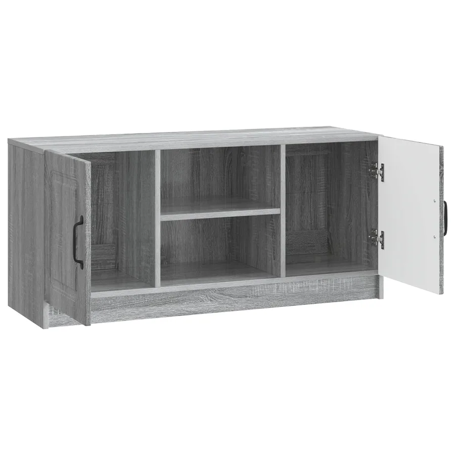 Meuble TV Sonoma gris 102 x 34,5 x 47 cm Bois d'ingénierie - 5