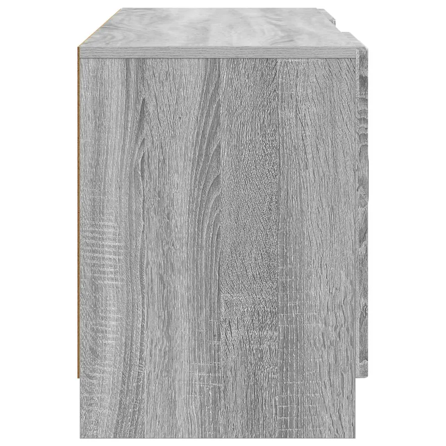 Meuble TV Sonoma gris 102 x 34,5 x 47 cm Bois d'ingénierie - 7